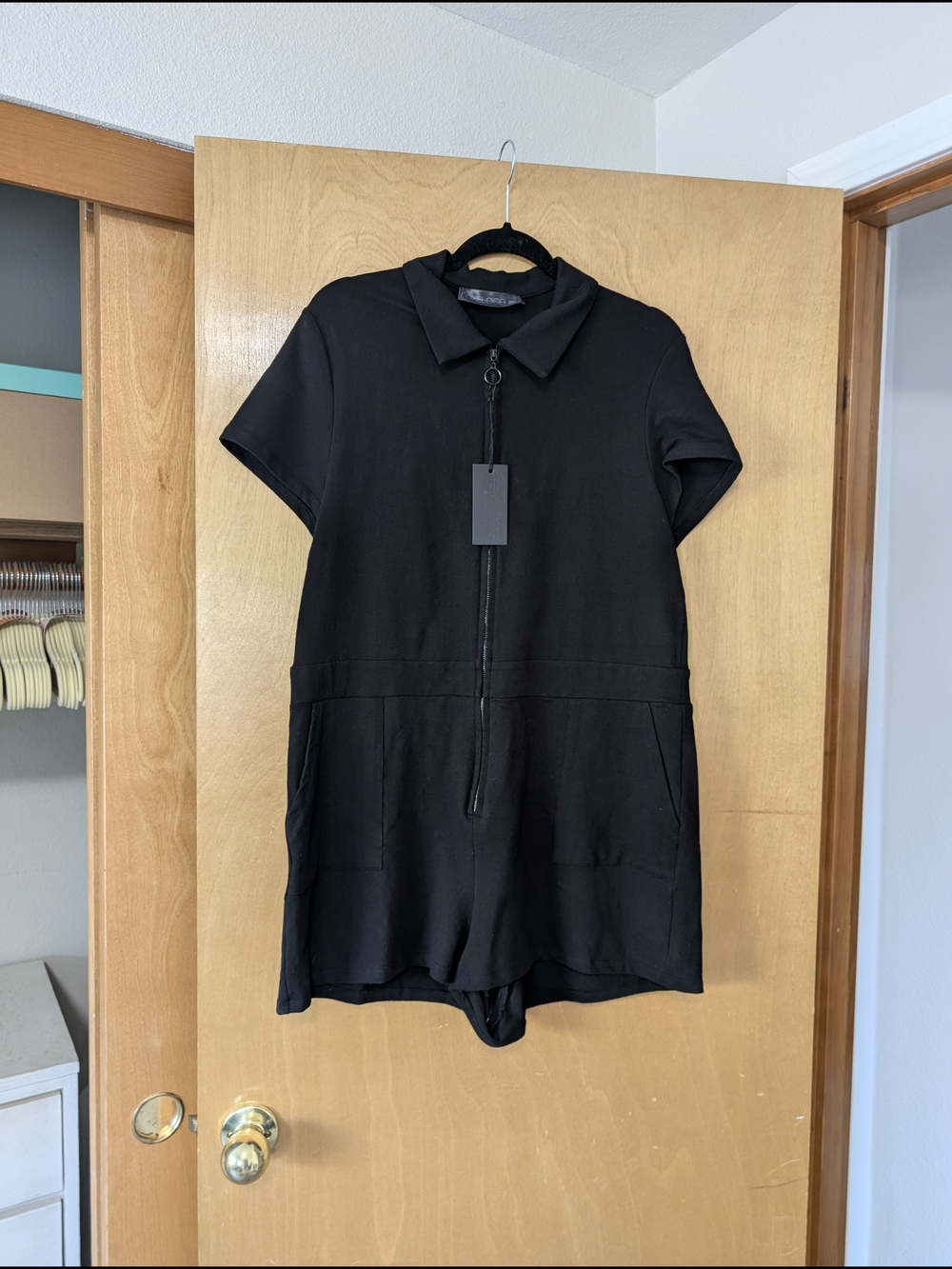 Jamie Lee Zip Up Romper Foxblood - Picture 4 of 6